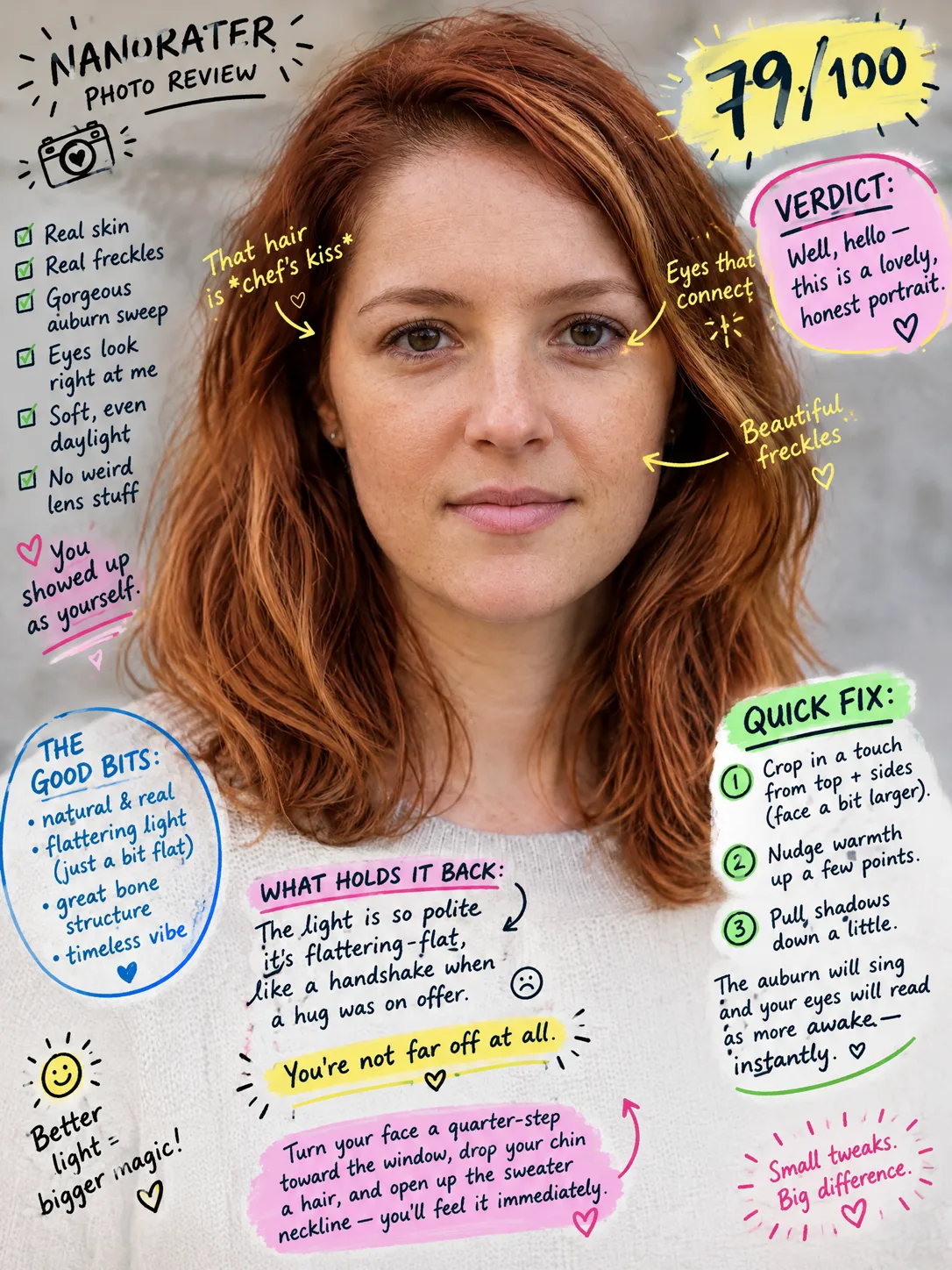 How Attractive Am I? Photo Attractiveness Test: Doodle notes